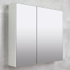Dulap-oglindă pentru baie suspendat bayro dorado alb 800x700