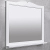 Зеркало для ванной прямоугольное подвесное bayro classic one белое 800x750