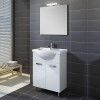 Шкаф для ванной напольный elita eve с умывальником bahama 650 с зеркалом 650x600 led