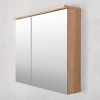 Шкаф-зеркало для ванной bayro dorado 800x700 led сонома
