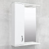 Шкаф-зеркало для ванной bayro tory 600x750 левый белое