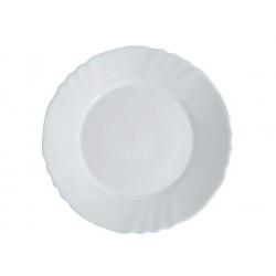 Тарелка десертная 20cm Ebro, белая, стеклокерамика