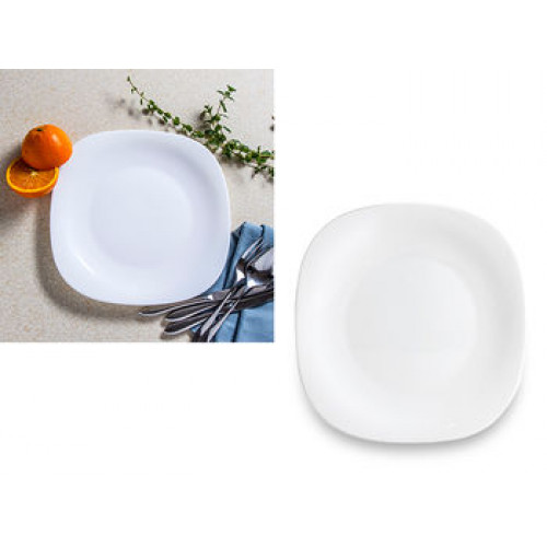 Farfurie de servire 27X27cm Parma, alba, sticla porcelan