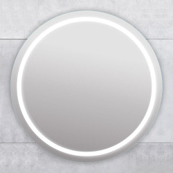 Зеркало для ванной bayro elipso круглое 700x700 led