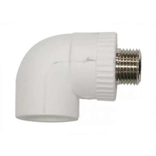 Cot conector PPR d25 х 1/2'M. alb MPN