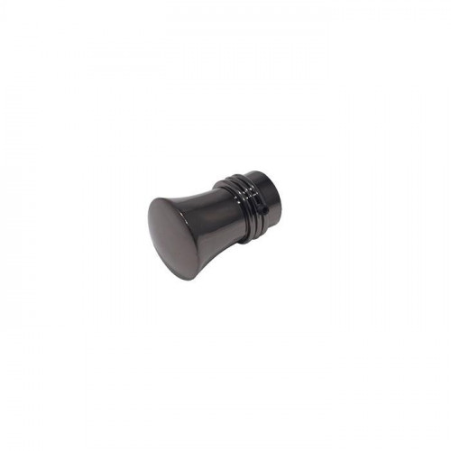 Cap ornamental ONDA pentru galerii STYLUS19, diametru 19mm, Onyx