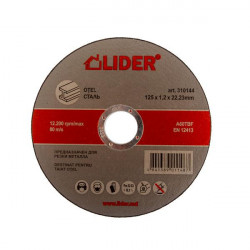 Disc 125x1,6x22,2mm p/u taiat otel LIDER