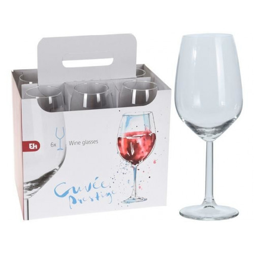 Set pahare pentru vin rosu EH 6buc, 410ml, 20сm