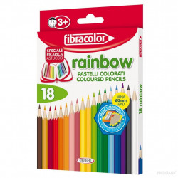 Creioane color 18 CUL RAINBOW FIBRACOLOR 10029MC018SE