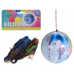 Set baloane colorate 2 buc cu elastic