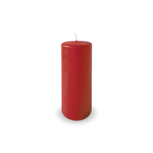 Свеча пеньковая Decor 19X7cm, 85часов, красная