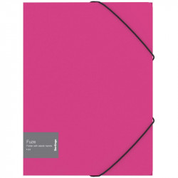 Mapa din plastic cu elastic BERLINGO Fuze A4, roz