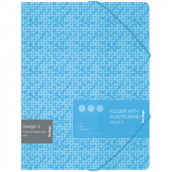 Mapa plastic cu elastic BERLINGO Starlight A4, albastra