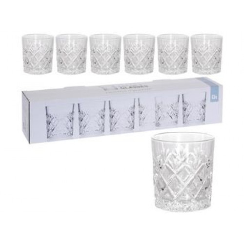 Set pahare pentru bauturi EH 6buc, 230ml, 9cm, din cristal