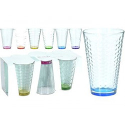 Набор стаканов EH 6шт 300ml, 12.2cm с цветным дном