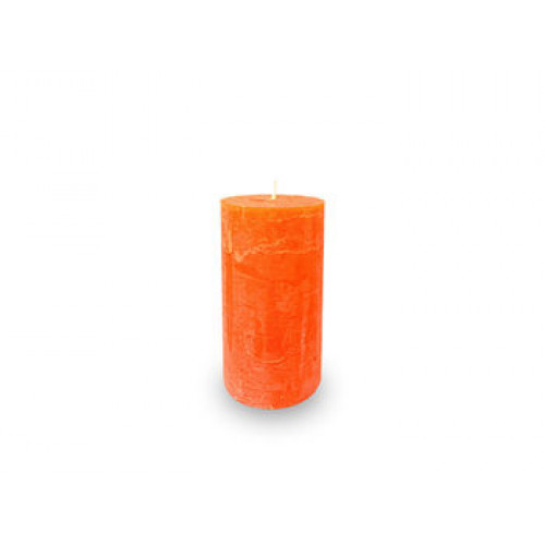 Свеча пеньковая Decor 12X6cm, 38час, Hand made, оранж