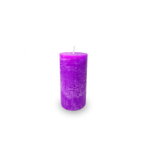 Свеча пеньковая Decor 12X6cm, 38час, Hand made, фиолет
