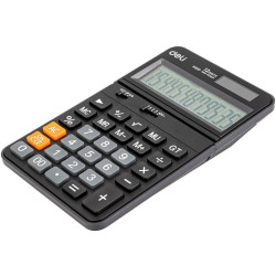 Calculator DELI M320, 12 digits, reglabil, negru