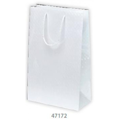 Пакет подарочный POL-MAK Holografic белый, 23х32х11 см