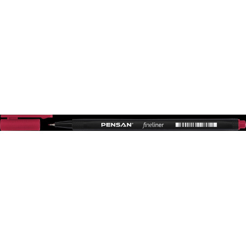 Ручка линер PENSAN, 0.4 мм, бордовая