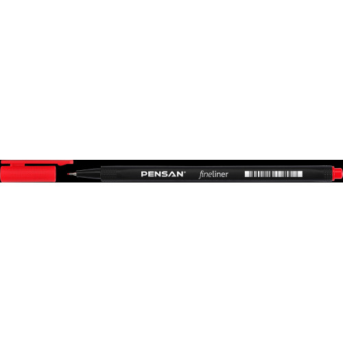 Ручка линер PENSAN, 0.4 мм, красная