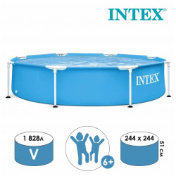 Бассейн каркасный Intex Metal Frame Pool, 244х51см, 28205