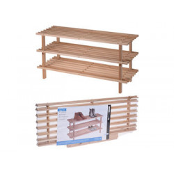 Suport din lemn pentru incaltaminte cu 3 niveluri