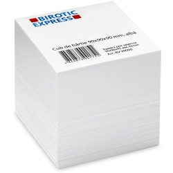 Cub de hârtie BIROTIC Express 90x90x90mm, albă