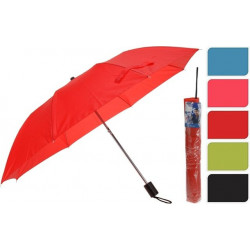 Umbrela pliabila D93cm monocolora, 5 culori