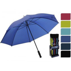 Зонт-трость D104cm однотонный, двойные спицы, 6 цветов