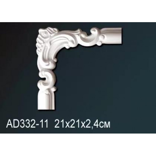 Угловой элемент AD332-11 Perfect из полиуретана с гладким профилем