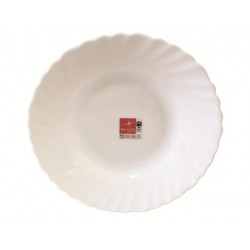 Тарелка глубокая 22.5cm Prima, белая, стеклокерамика