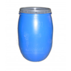 BIDON PLASTIC cu capac 110L albastru (H-0.69m/W-0,49m)