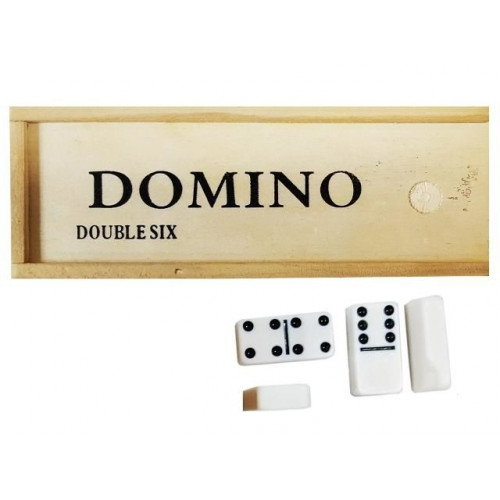 Игра домино в деревянной коробке 15.5X5.5X5cm