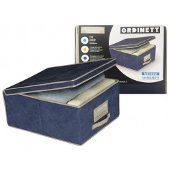 Коробка тканевая Ordinett 48X36X19cm с крышкой, голубой