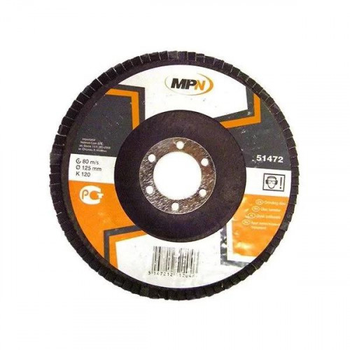 Disc abraziv lamelar. 125 x 22mm. P100 profilul plat MPN '1cut x 5 buc.'