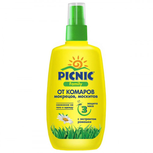 Spray repelent Picnic Family 3h 120ml Spray repelent Picnic Family 3h 120ml