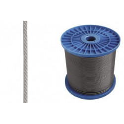 DIN 3060 Cablu din otel_8,0mm (6,0+2,0)-(6x19) membr.PVC