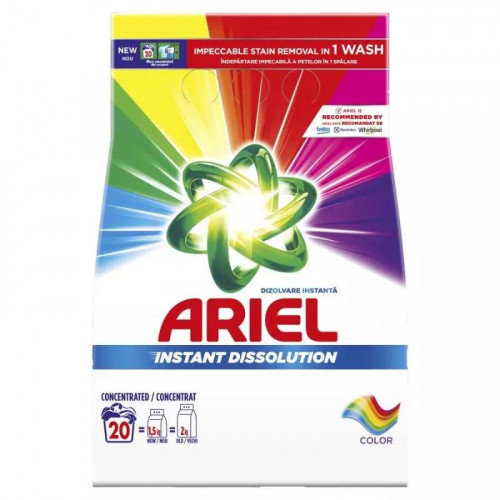 Стиральный порошок ARIEL Color, автомат, 20 стирок, 1.5кг