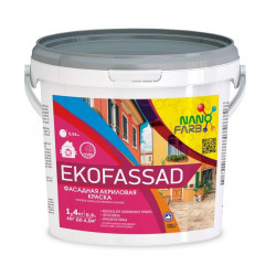 EKOFASSAD Nanofarb 1,4 кг акриловая фасадная краска