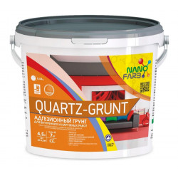QUARTZ-GRUNT Nanofarb 7.0 кг адгезионный грунт для внутренних и наружных работ
