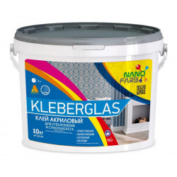 KLEBERGLAS Nanofarb 10,0 кг клей акриловый для стекло обоев и стекло холста