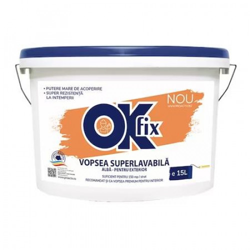 Краска для наружных работ Ok Fix 15L