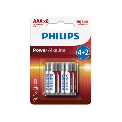 Батареи Philips LR03P6BP/10 1.5 B AAA