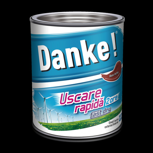 DANKE EXTERIOR, 0.75L, темно-красная эмаль