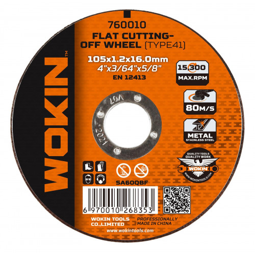 Disc de taiere pentru metal Wokin 125x1,2x22,2mm