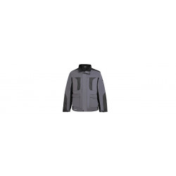 Куртка рабочая, M, 65% полиэстер / 35% хлопок (твил), цвет серый/черный, Profmet