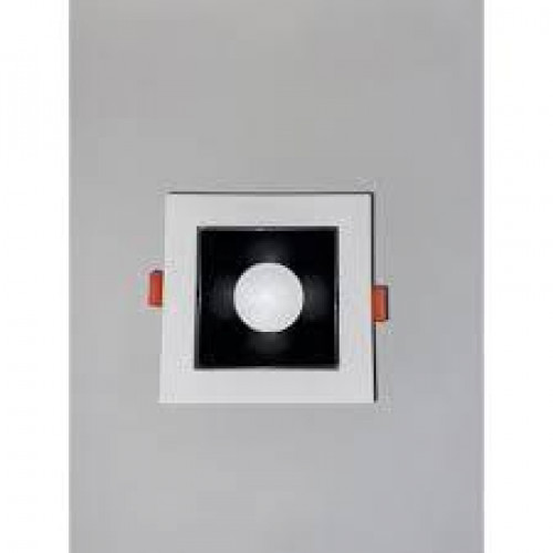 Прожектор встроенный ERK5572, MR16, 1xGU10 квадратный черно-белый ERKLED
