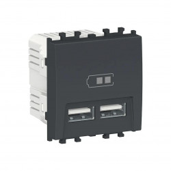 Priză USB Schneider LMR9910003 easy Styl 2.1 A 5 V negru