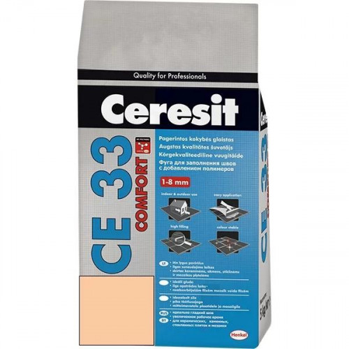Затирка для швов Ceresit CE 33 Персик 28 - 2 кг